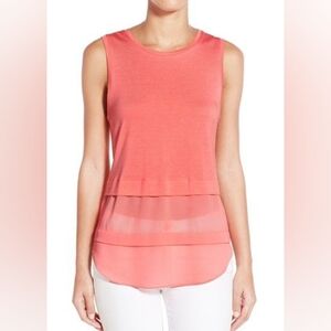 Micheals kors Sleeveless Layer Top With Sheer Bottom